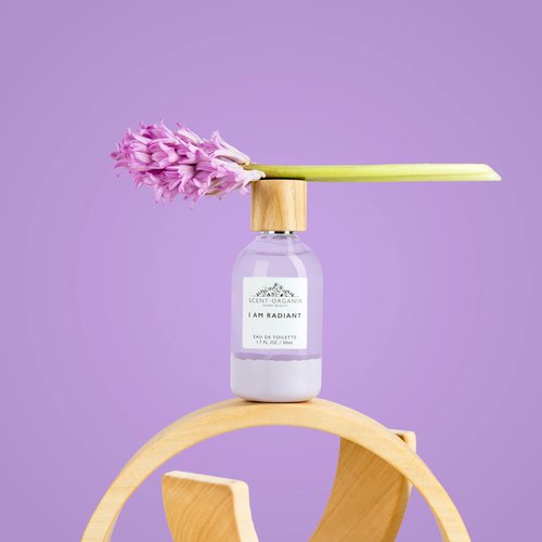 SCENT BEAUTY Scent-Organix I Am Radiant Perfume for Men & Women - Evocative Florals Scent with Notes of Lily-Of-The-Valley, Hyacinth & Vetiver - Non-Toxic, Vegan & Biodegradable Perfume - 1.7fl Oz