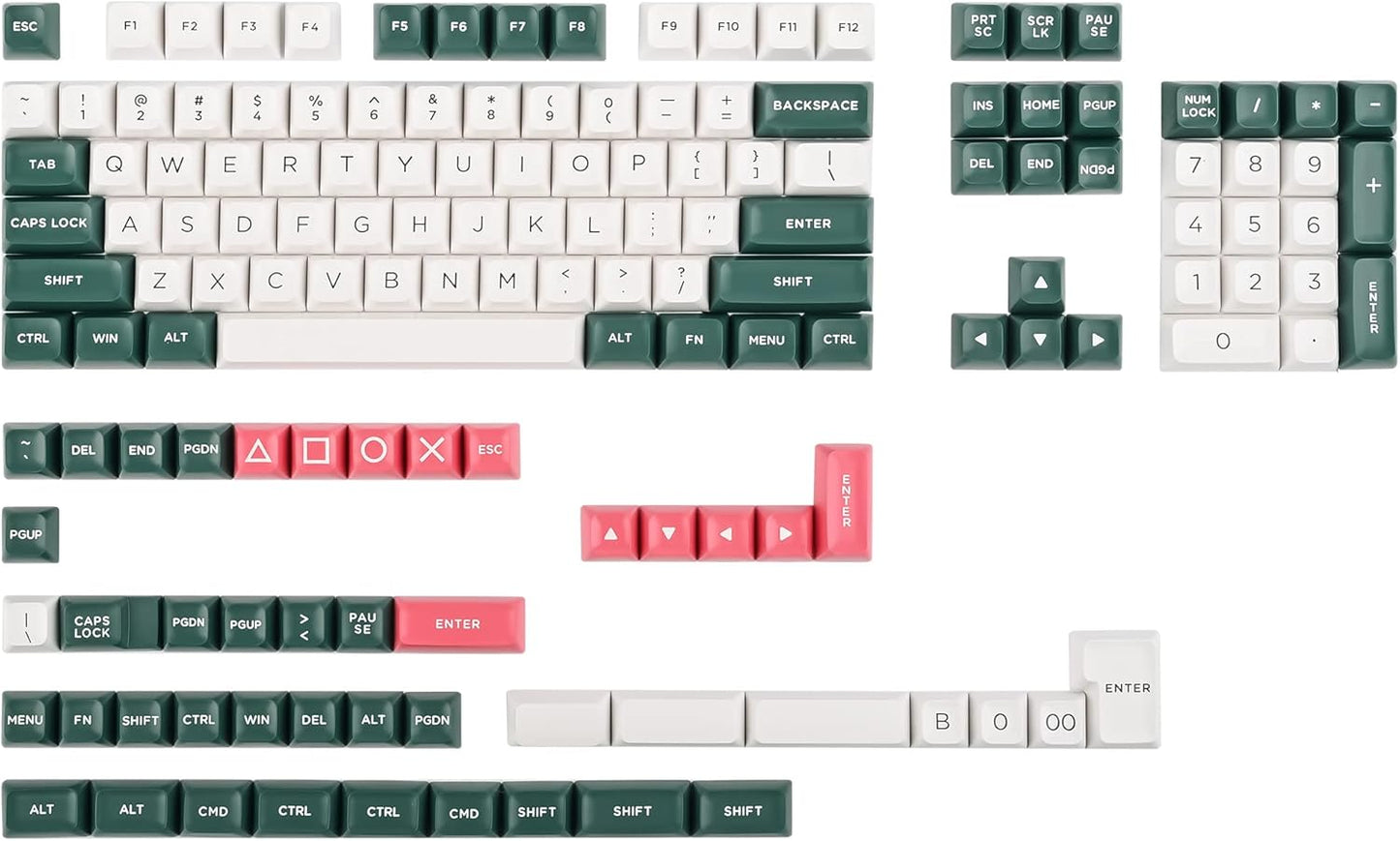 133 Keys PBT Keycap XDA Profile Keycaps Dye-Sublimation Custom Keycaps for MX Switches 60% 75% 100% Mechanical Gaming Keyboards(Caramel Bear)