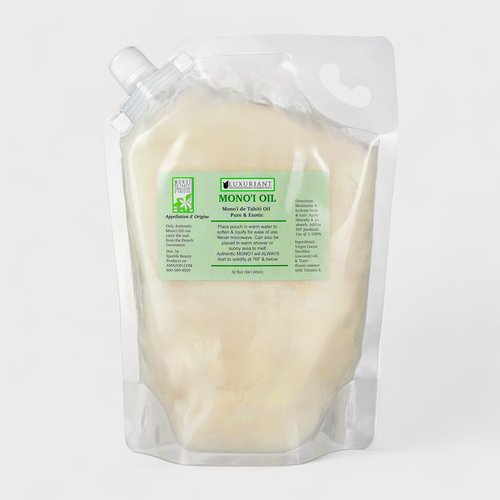 Luxuriant Monoi de Tahiti Oil, Pure & Exotic Body Oil, Natural Moisturizer, All Natural, Concentrated (32 oz)