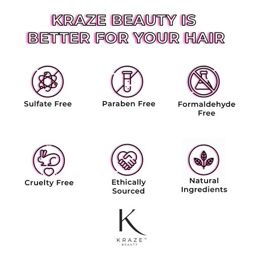 Kraze Beauty Ceramic Keratin Hair Mask - Hydrating Keratin Hair Treatment for Dry, Damaged Hair and Split Ends - Deep Conditioning Hair Mask Repair - 16 Fl.Oz