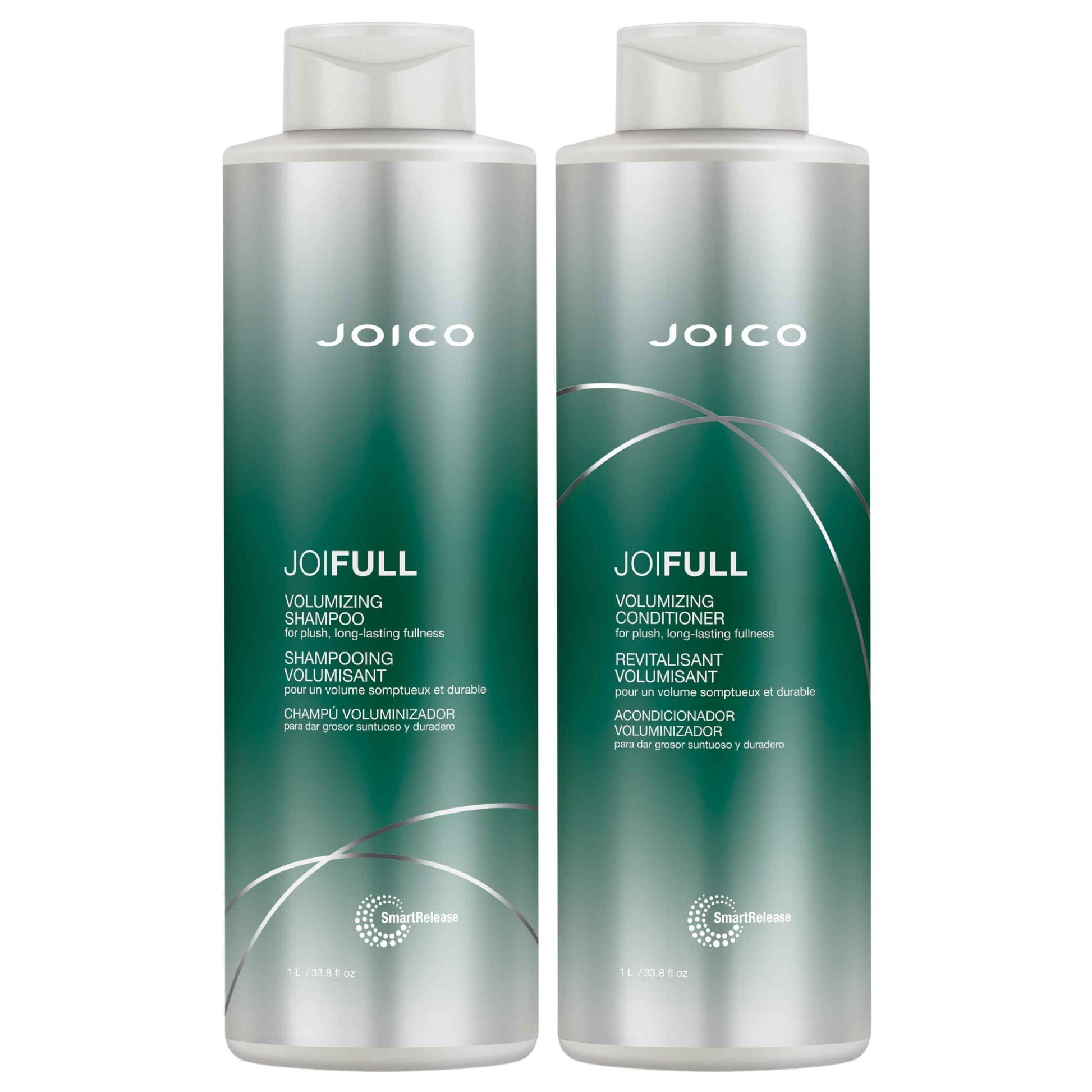 Joico JoiFULL Volumizing Shampoo & Conditioner Set | Plush & Long-Lasting Fullness | Boost Shine | For Fine / Thin Hair