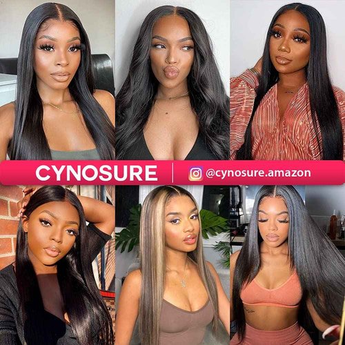 CYNOSURE 10A Straight Human Hair 3 Bundles 18 20 22inches Brazilian Virgin Unprocessed Straight Hair Weave Bundles Natural Color