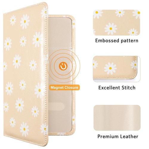 CoBak Car Registration and Insurance Holder - Vehicle Glove Box Car Organizer,Auto Truck Comparment Accessories Case with Magnetic Closure for Essential Document,Driver License,Cards