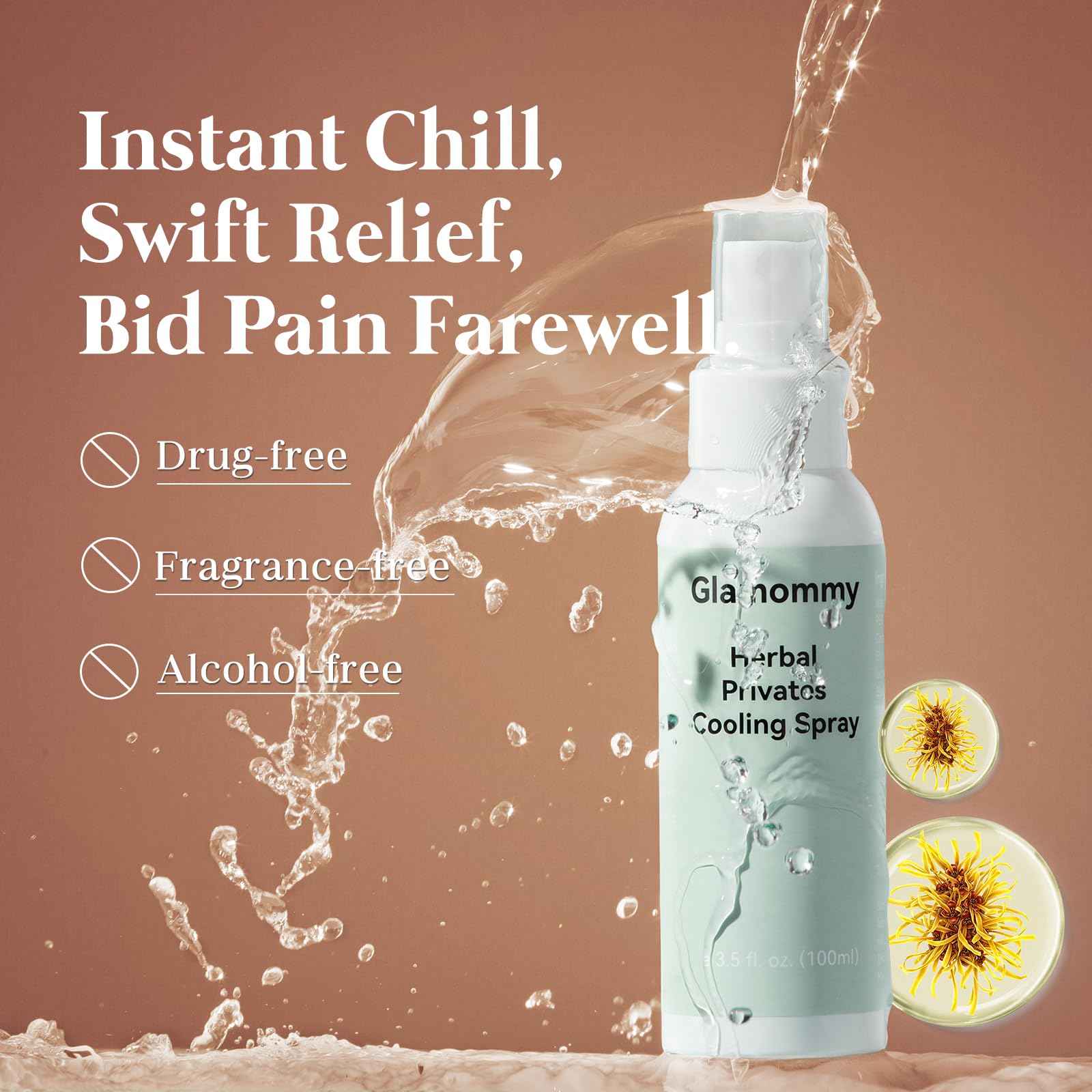 Glamommy Upgraded Postpartum Recovery Essentials Kit for Women, Nursing Gown, Luggage Bags, Socks, Peri Bottle, Cooling Spray, Disposable Underwear, Postpartum Pads, Hot&Cold Packs, Cooling Liners