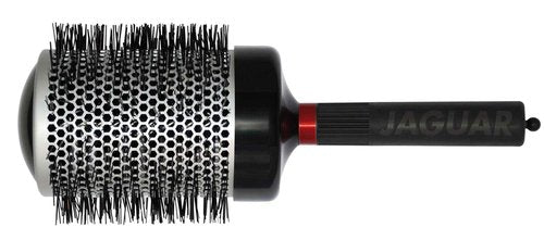 Jaguar T400 Thermal Round Hairbrush 80mm – Large Boar & Nylon Bristle Blow-Dry Brush for Volume, Smoothness & Shine – Heat-Retaining Barrel for Fast Styling – Professional Brush for Thick, Long Hair
