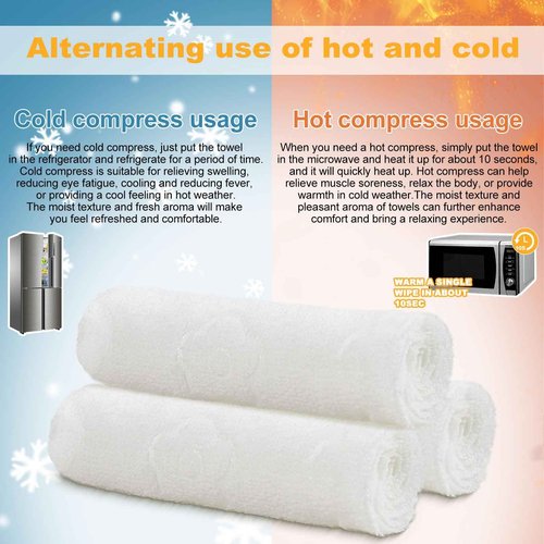 Moist Cotton Towel Bulk Moist Towelettes Individually Wrapped 8.7" x 8.7",White Towel Services,Refreshment Pre Moistened Towels Lavender,Lemon and Mint for Sport Party Spa(Pack of 150)