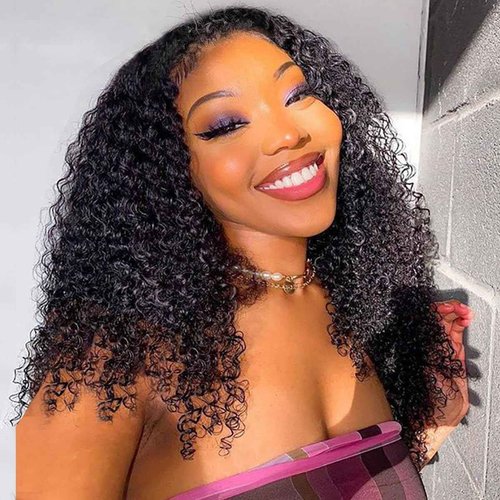 SOXSKIX Half Wig Human Hair 20 Inch Water Wave Half Wig 3 in 1 Glueless Wigs 200 Density Wear and Go Wigs Seamless Flip Over with Drawstring Beginner Friendly Curly Wig Headband Wig for Women