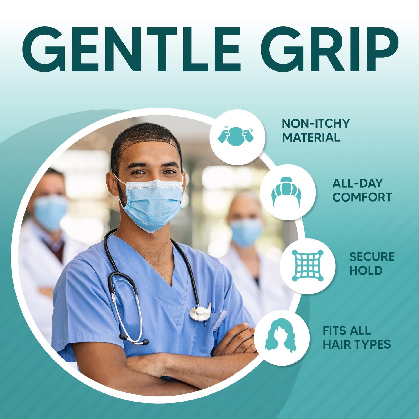 Pruvade - Nylon Hair Nets for Women & Men | Case of 1000 | 24" Honeycomb Mesh Hair Net for Food Service, Medical & Industrial Use - Breathable & Sturdy for Bun Hair, Most Long & Short Hair- Latex Free