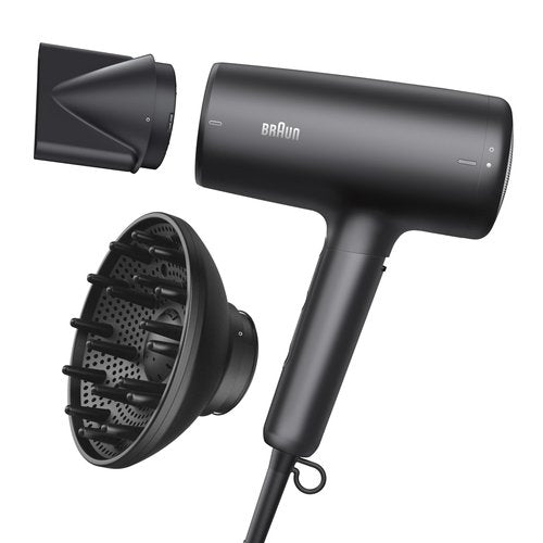 Braun Hair Dryer with Diffuser, Blow Dryer with Super-Ionic Technology Reduces Static and Frizz for Smooth, Shiny, Healthy Looking Hair