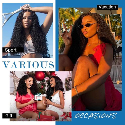 Burmese Curly Bundles Human Hair 14 16 18 Inch 14A Curly Bundles Human Hair 100% Unprocessed Wet And Wavy 3 Bundles 3c4a Water Wave with Spiral End Real Human Hair Extensions Natural Black