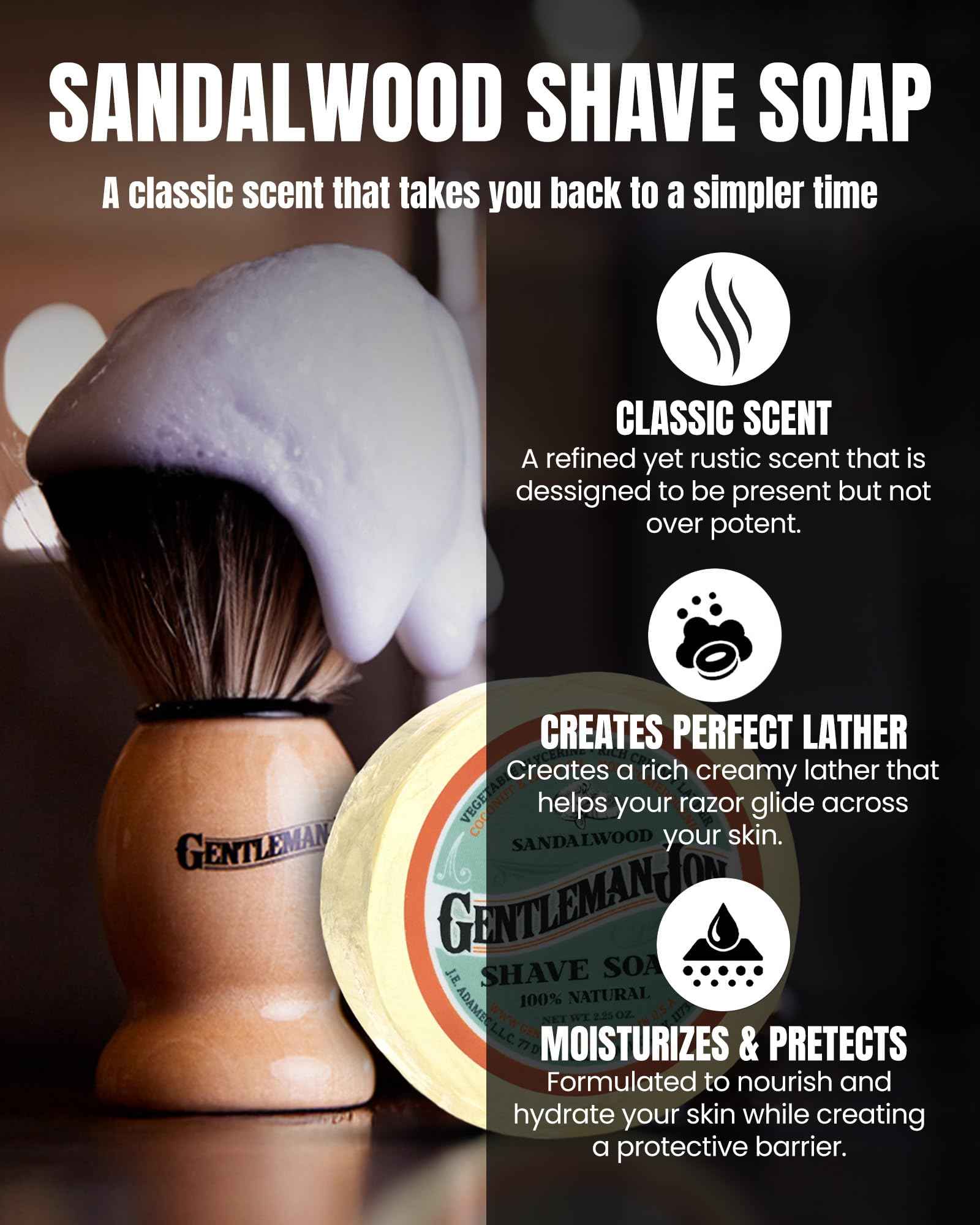 Gentleman Jon Deluxe Vintage Shaving Kit for Men - Men's Shaving Set Gifts, Compact Design, Includes Safety Razor and Brush Stand, Brush, Potassium Alum Block, Soap, Stainless Bowl, Stand & Dopp Kit