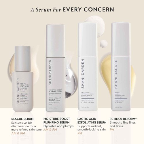 Shani Darden Rescue Serum with 10% Azelaic Complex, Lightweight Hydrating Azelaic Acid Serum for Face with Oat Kernel & Aloe Extracts, Helps Skin Redness & Acne, Non-Comedogenic, Vegan, 1 fl oz