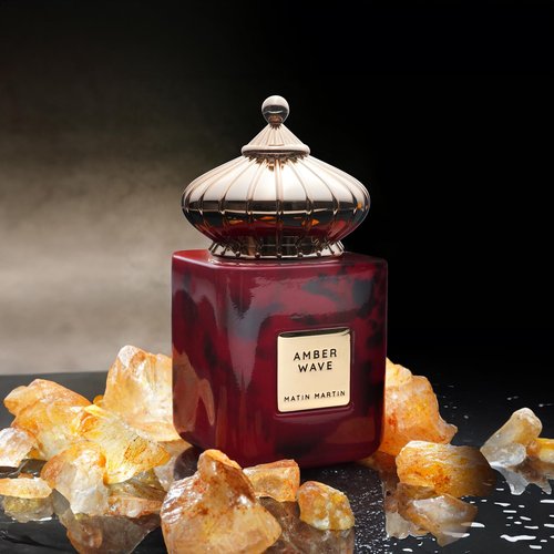 Matin Martin Amber Wave for Unisex - Arabian Perfume for Women & Men - Long Lasting Woody Fragrance with Notes of Leather, Orange, Saffron, Jasmine - Arabic Cologne - Travel Size - 3.4 oz EDP Spray