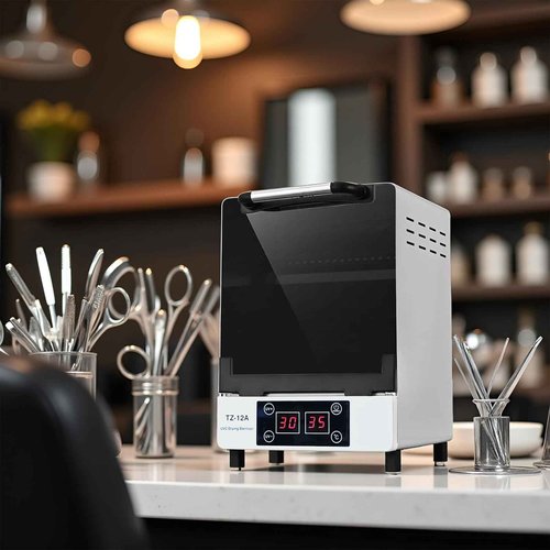 Henlivy Nail Tool cleaning cabinet, Large capacity Stainless Steel cleaning, with Drying Function, Temperature and Timer Control, up to 60 Minutes, 110V Power Supply