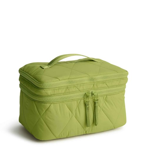 Vera Bradley Featherweight Brush Up Cosmetic Case, Spinach Green