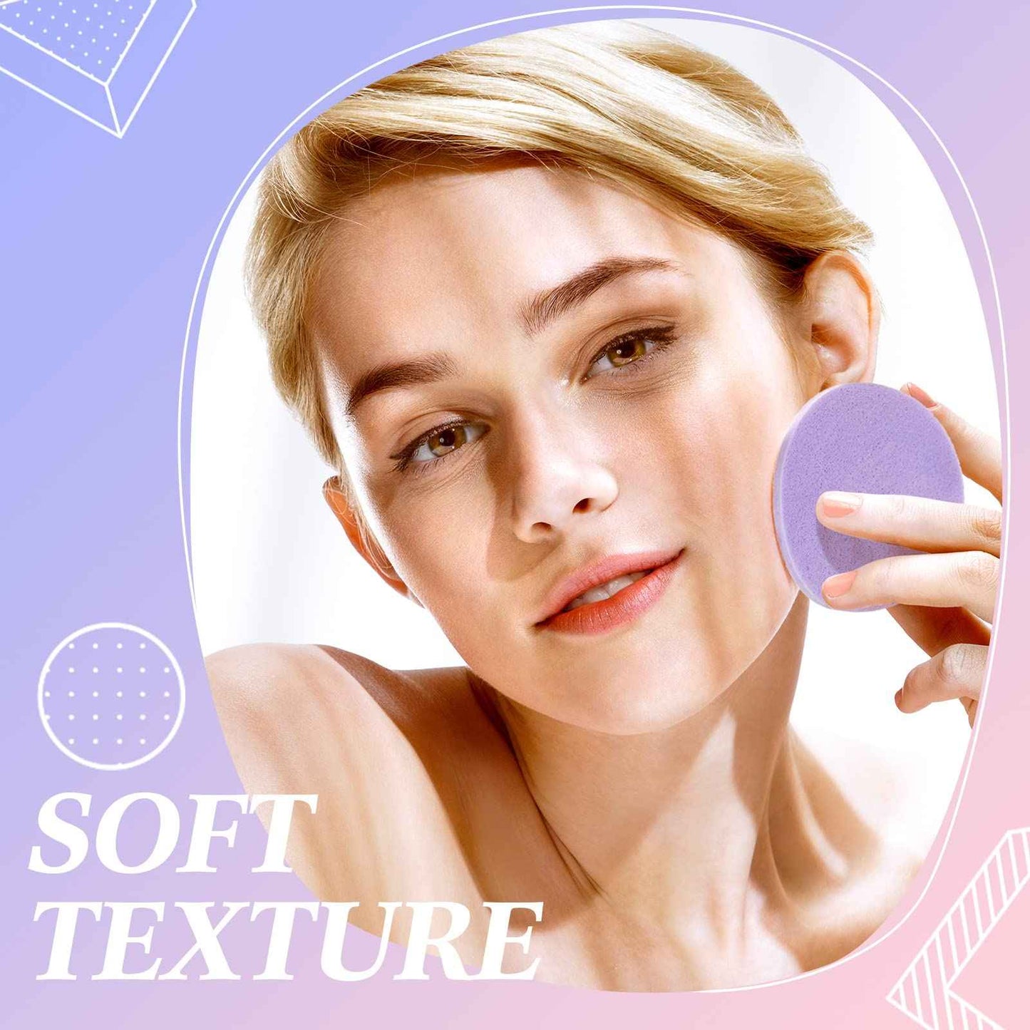 Gerrii 960 Pcs Compressed Facial Sponges Bulk, Round Face Cleansing Sponge, PVA Facial Exfoliating Pads for Estheticians Women Girls Makeup Removal, Washing Face, Beauty Mask Spa, 4 Colors