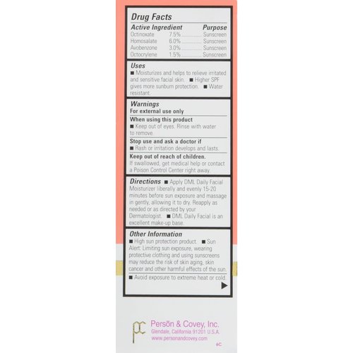 DML Facial Moisturizer SPF 25 1.50 oz (Pack of 4)