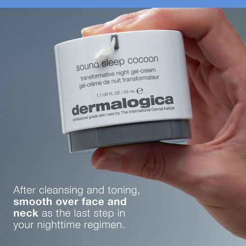 Dermalogica Sound Sleep Cocoon Night Cream Gel for Face, Revitalizing Overnight Moisturizer with Essential Oils - Promotes Restful Sleep for Radiant, Healthier-Looking Skin, 1.7 Fl Oz