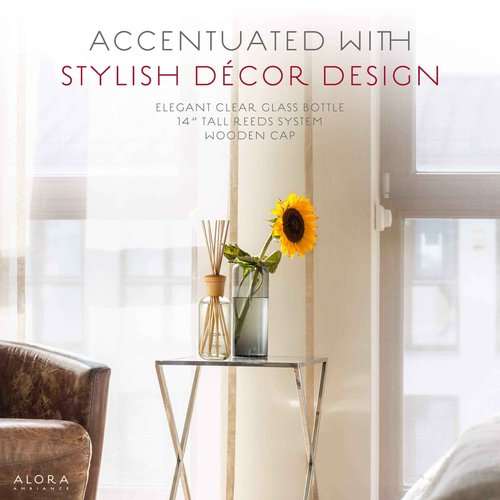 Alora Ambiance Bella 8 oz Reed Diffuser | Long-Lasting Soft & Floral Fragrance | Beautifully Designed for Any Space