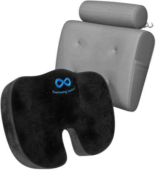 Everlasting Comfort Bath Pillow & Seat Cushion - Enhance Your Bath Time, Support Your Posture