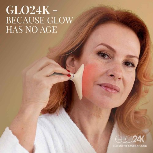 GLO24K 7 Color Beauty Device – Triple LED Action & Vibration Technology Facial and Neck Massager