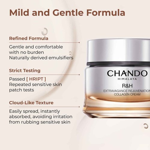 CHANDO HIMALAYA Extravagance Rejuvenation Collagen Cream (55g/1.94oz) - Collagen Anti Aging Face Cream Moisturizer for Boosts Skin Renewal and Collagen Replenishment