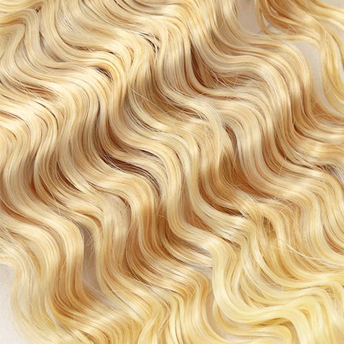 613 Human Hair Bundles Blonde Deep Wave Bundle 613/27 Human Hair Bundle 20 22 24 inch Honey Blonde 3 Bundles 300g