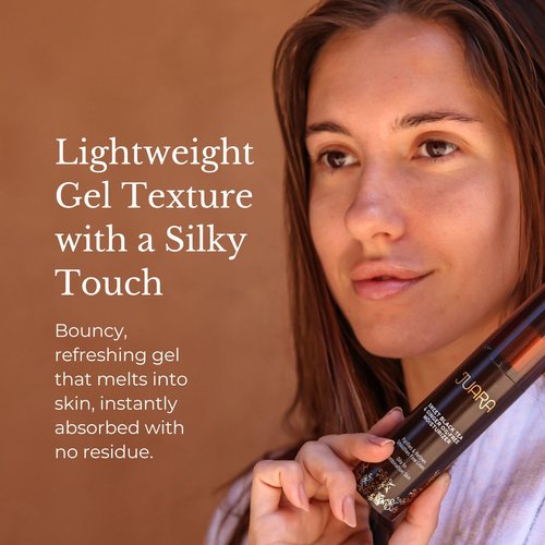 JUARA: Sweet Black Tea & Ginger Oil-Free Moisturizer | Matte Finish Lotion Reduces Shine | Deluxe Moisturizing Facial Treatment | Plumping Hyaluronic Acid | Paraben & Sulfate Free | Vegetarian | 1.7oz