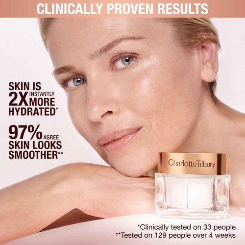 Charlotte Tilbury Magic Cream Face Moisturizer - Firming & Hydrating Face Cream with Cushion + Lift Mesh Technology, Vitamins C & E, Peptide Complex & Hyaluronic Acid - Refill (50ml)