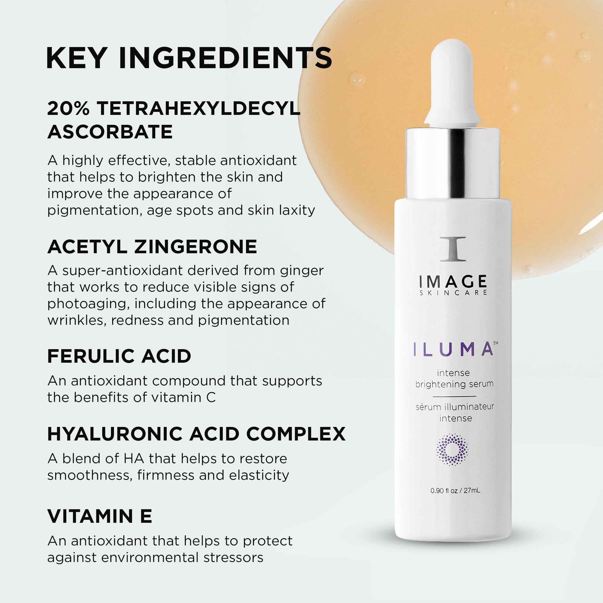 IMAGE Skincare, ILUMA Intense Brightening Serum, Helps Reduce Appearance of Dark Spots & Facial Pigmentation for Even Skin Tone, 0.9 fl oz