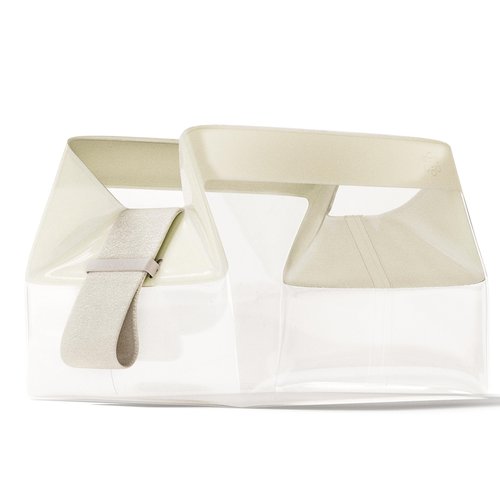 Cadence Parcel - Clear Kit with Magnetic Closure - Durable and Leak-Resistant Travel Toiletry Kit - TSA-Compliant & Modular Design - Hygiene Bag for Travel Essentials - 1 Qt - Pebble