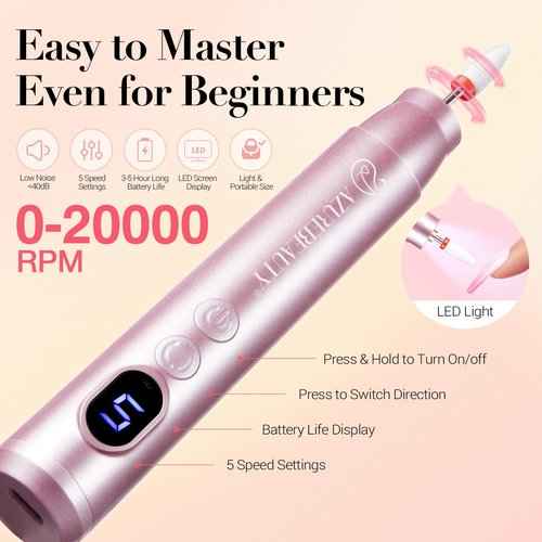 AZUREBEAUTY Dip Powder Nail Kit with Electric Nail Drill 24 Colors Spring Summer Blue Purple Nail Starter Kit with Dip Liquids Base Top Coat Activator Portable Manicure French Nail Art Essential Set