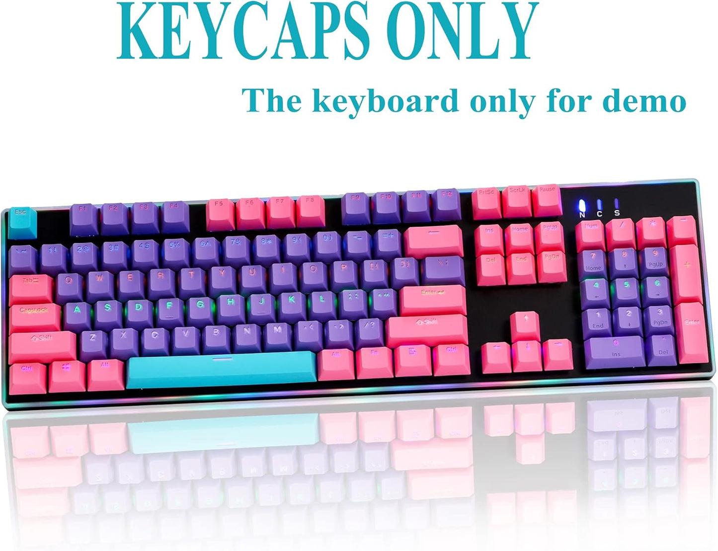 133 Keys PBT Keycap XDA Profile Keycaps Dye-Sublimation Custom Keycaps for MX Switches 60% 75% 100% Mechanical Gaming Keyboards(Caramel Bear)