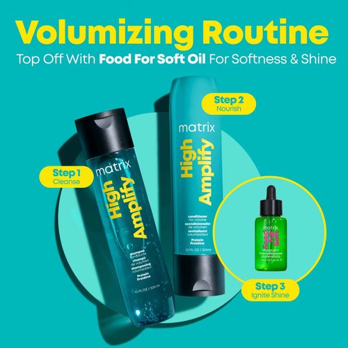 Matrix High Amplify Volumizing Shampoo & Conditioner Set | Instant Lift & Lasting Volume | Silicone-Free | For Fine or Thin Hair | Packaging May Vary | 33.8 Fl. Oz.