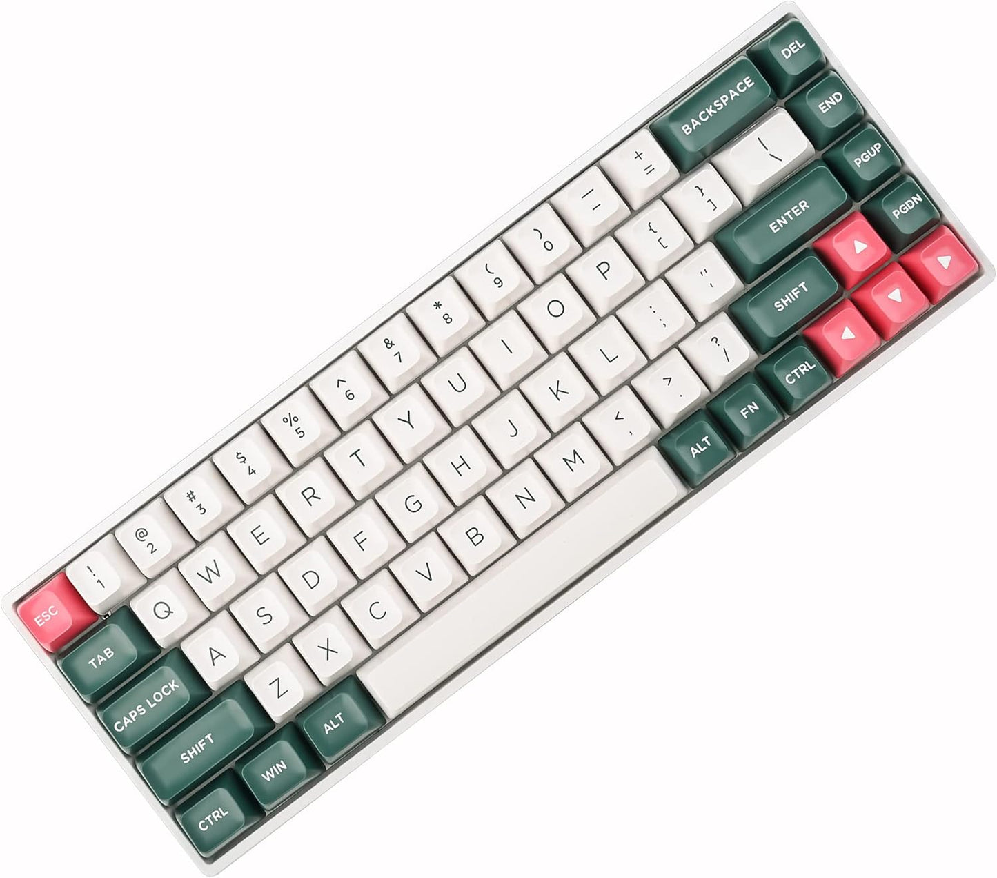129 Keys PBT Keycaps Dye-Sublimation Keycap XDA Profile Custom Keycaps Anime Keycap Set for 60% 75% 100% MX Switches Mechanical Gaming Keyboard(Peach Cat)