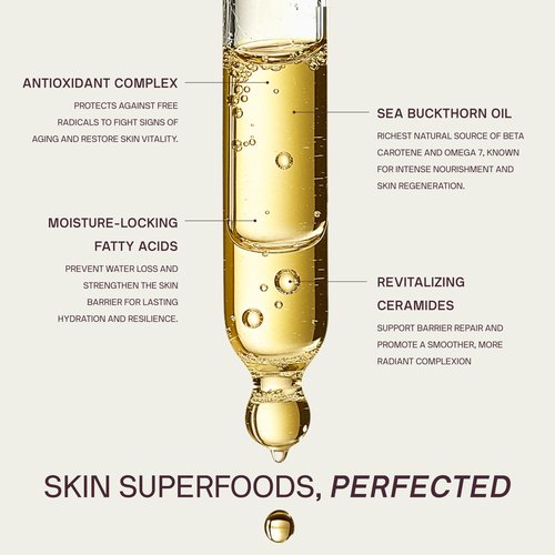 Dermaclara Daily Restorative Oil - Face Oil for Women & Men with Jojoba Oil, Hydrating and Anti Aging with Nourishing Superfoods, Overnight Moisture for Youthful Glow - 30 ml