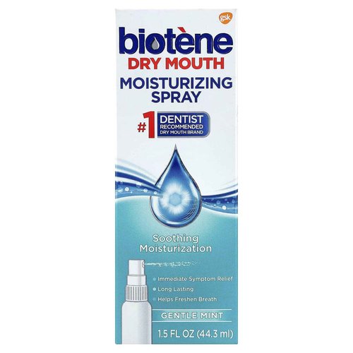 Biotene Dry Mouth Moisturizing Spray Gentle Mint 1.5 Oz (pack of 10)
