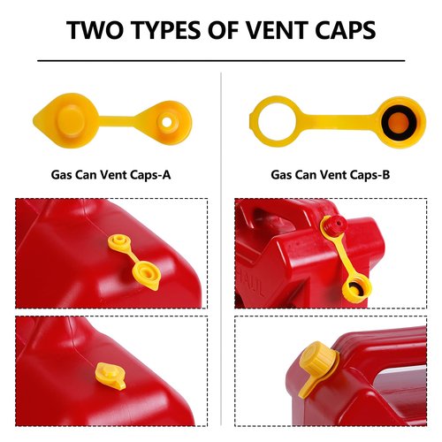 Gas Can Spout Replacement, Replacement Gas Can Spout. Gas Can Nozzle (6 Kit-Yellow) All gaskets are installed and ready to use upon receipt. For 1/2/5/10 gallon gas can. Easy and convenient to use