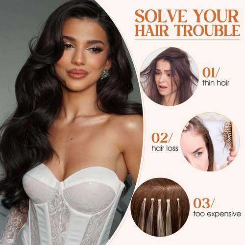 S-noilite Halo Hair Extensions Real Human Hair,Invisible Wire Hair Extensions with Adjustable Fish Line Halo Extensions for Women 16Inch 80G(Natural Black)