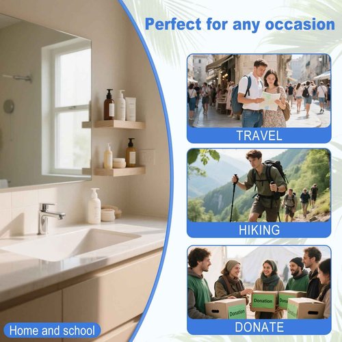 Shave Kit in Bulk Twin Blade Razors with Protective Cap,Disposable Razors in Bulk Shaving Cream for Hotel, Airbnb, Homeless, Shelter, Camping and Travel (240)