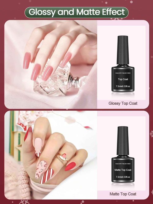 JIASHENG Gel Nail Polish Kit with UV Light, 60 Colors Nail Polish Set with Base Matte Glossy Top Coat, Gel Nail Manicure Tools Kit for Beginner Nail Art Salon
