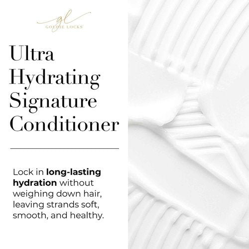 Goldie Locks Ultra Hydrating Shampoo & Conditioner Set - Sulfate-Free, Paraben-Free - for Frizz Control, Shine & Strength - Color & Extension Safe - Protein-Free - 2 x 8.45 fl oz (Packaging May Vary)