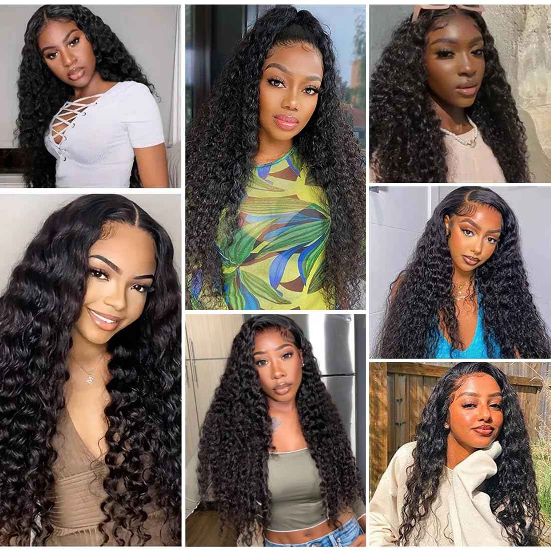 15A Burmese Deep Wave Bundles Human Hair 20 Inch 1 Bundle Tangle Free Unprocessed Brazilian Virgin Hair Weft with Spiral Curly End for Women Deep Wave Human Hair Weft Extensions