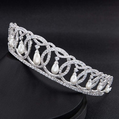 The Grand Duchess Vladimir Tiara, Wedding Bridal Tiara Crown Diadem Women Hair Accessories CH10223