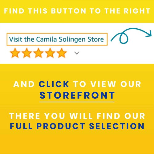 Camila Solingen CS13 Large Heavy Duty Toe Nail Clipper for Thick Nails, Manicure and Pedicure & CS19 Large Professional Sapphire Metal Nail File for Fingernail and Toenail, Made in Solingen, Germany