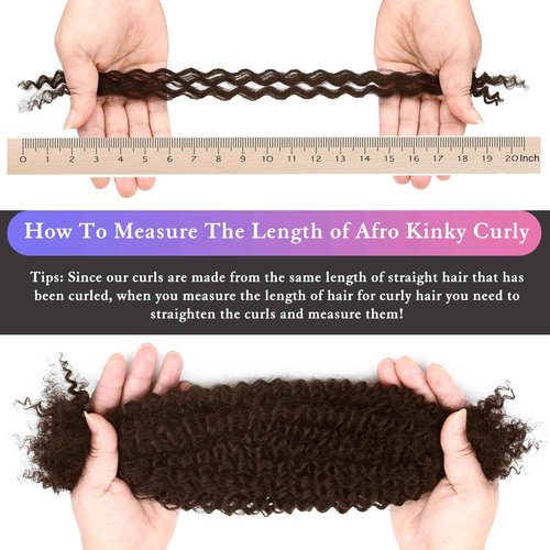 Afro Kinkys Bulk Human Hair for Dreadlocks Extensions Repair Locs, Twist Braiding Afro Kinky Human Hair for Locs Brown Color 22 inches for Micro Locs Extensions 1 Pack 30 Gram（4#/22inch/30g）