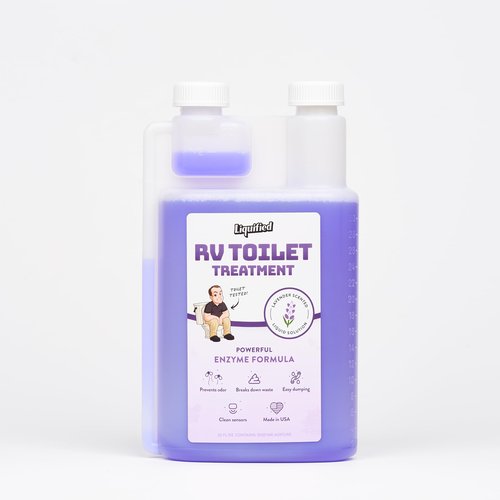 Liquified RV Toilet Treatment - Black Holding Tank Digester - Odor Eliminator - Lavender Scent - Matts RV Reviews (Lavender, 32oz)
