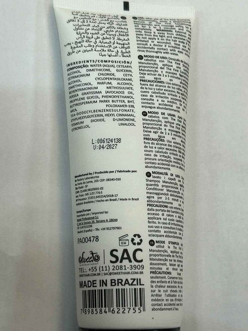 Shampoo & Ultra Conditioner Set – Hair Straightener Treatment, Hydration Maintenance - Anti-Frizz For All Hair Types - 230ml/7.78floz & 230g/8.11oz - Pack of 6 - Sweet Pro