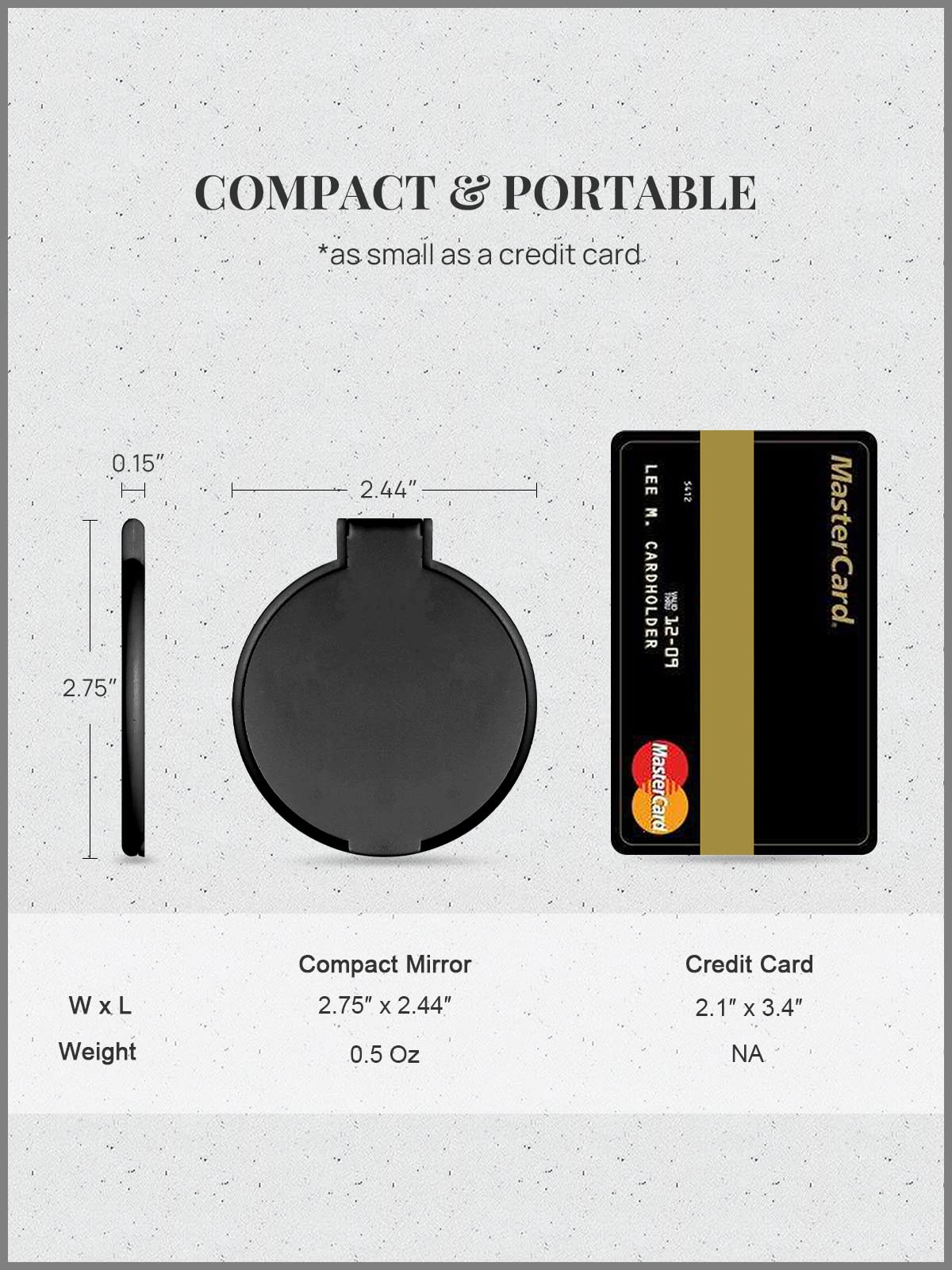 Getinbulk 144 Pcs Compact Mirrors Bulk, Round Pocket Makeup Mirror for Purse(4-Color)