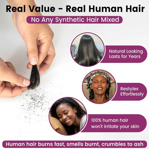 Topnormantic Invisible 5x5 HD Lace Closure, 12A Brazilian Human Hair HD Lace Closure Free Part Silk Straight Virgin Hair HD Transparent Lace Closures Pre Plucked with Baby Hair Natural Color 18 Inch